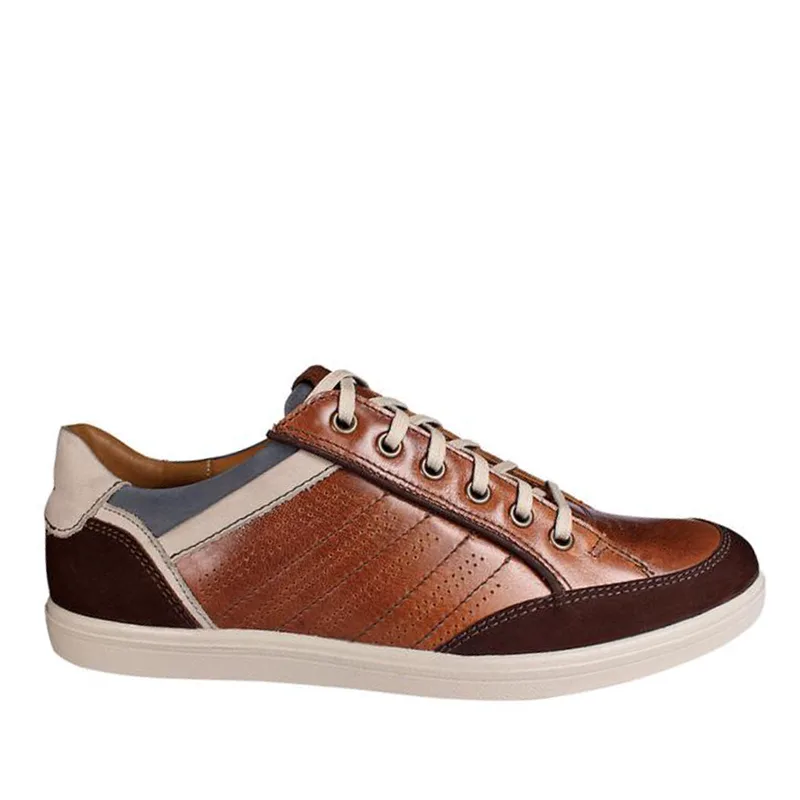 Jomos 3162161553123 Aνατομικό Δερμάτινο Comfort Casual Καφέ