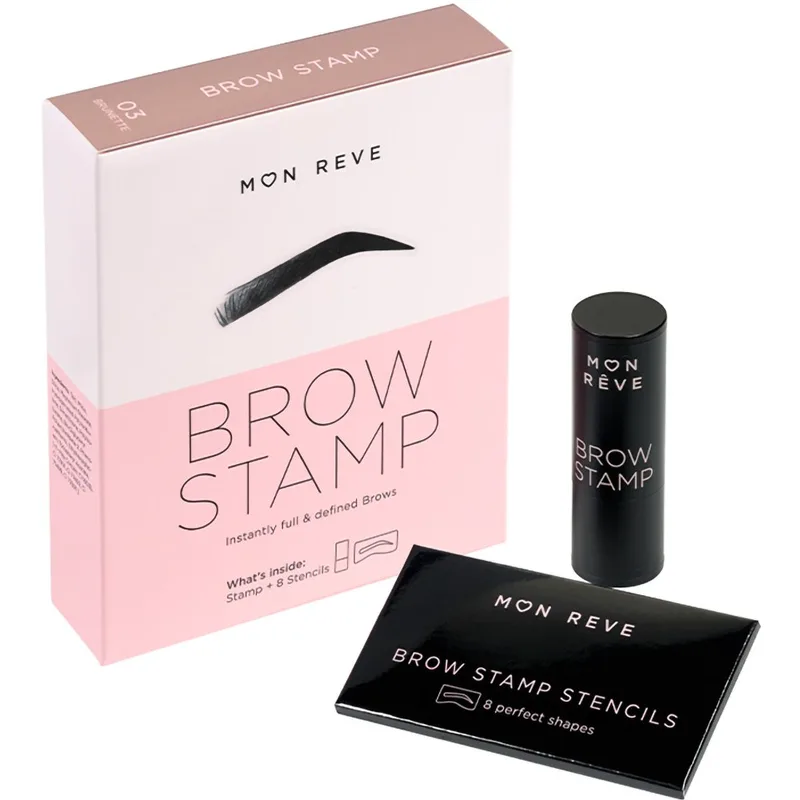 Mon Reve Brow Stamp Πούδρα για Τέλεια Σχηματισμένα & Γεμάτα Φρύδια 1 Τεμάχιο - 03 Brunette