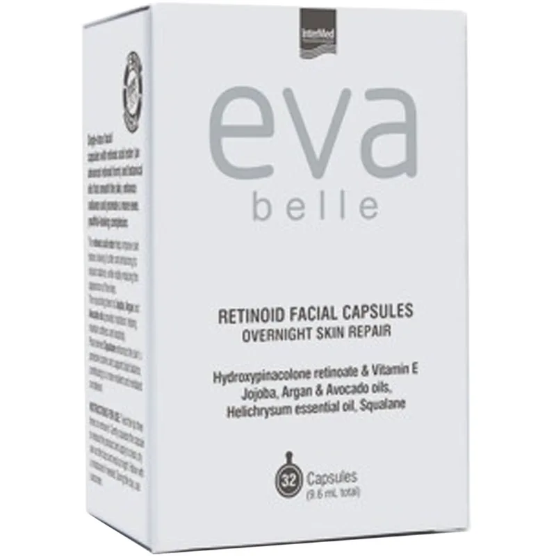 Eva Belle Retinoid Facial Capsules Αντιγηραντικές Κάψουλες Ρετινοειδούς Νέας Γενιάς για Λεία & Ανανεωμένη Επιδερμίδα 32caps