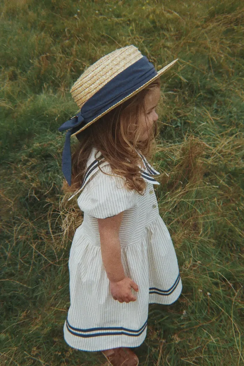 Konges Sløjd φόρεμα flared βαμβακερό ALLIE SAILOR DRESS GOTS