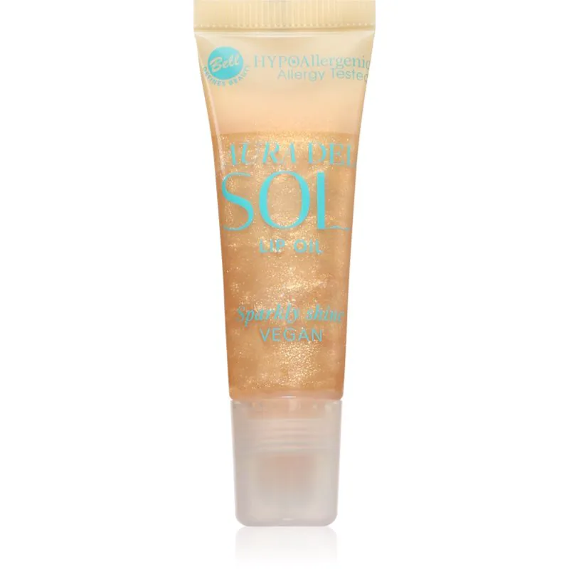 Bell HYPOallergenic Aura Del Sol αστραφτερό λάδι για τα χείλη απόχρωση 03 Golden Sunlight 10 γρ