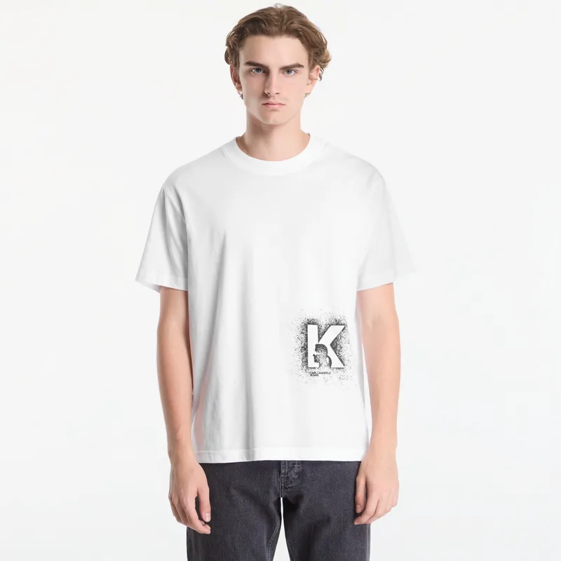 T-shirt Karl Lagerfeld Jeans Reg K Logo Tee White XL