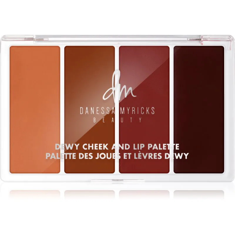 Danessa Myricks Beauty Dewy Cheek & Lip Palette πολυλειτουργική παλέτα για το πρόσωπο απόχρωση Dew It Undercover 25 γρ