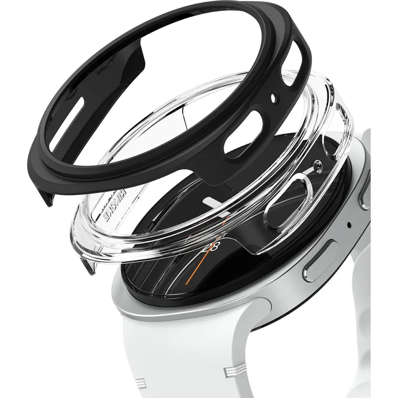 Θήκη Samsung Galaxy Watch 8 40mm Ringke Slim Case Σκληρή 2 Τεμάχια - Clear / Matte Black (8800293856047)
