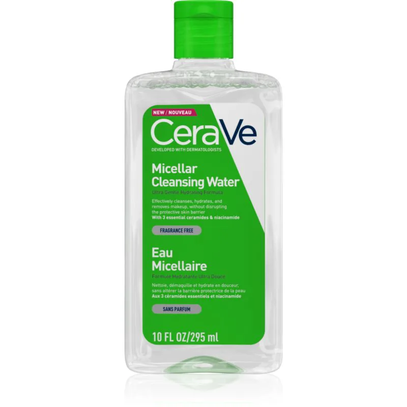 CeraVe Cleansers Micellar Cleansing Water μικυλλιακό νερό καθαρισμού με ενυδατικό αποτέλεσμα 295 ml