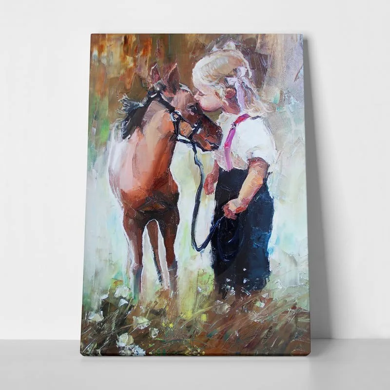 Πίνακας GIRL AND PONY