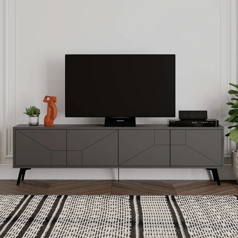 Βάση Τηλεόρασης Dune - Anthracite 855Dte3171 (180x50x29,6)