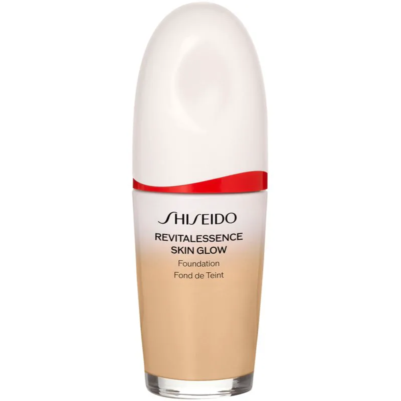 Shiseido Revitalessence Skin Glow Foundation ελαφρύ μακιγιάζ με λαμπρυντική επίδραση SPF 30 απόχρωση Bamboo 30 ml