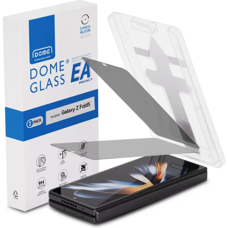 Tempered Glass Samsung Galaxy Z Fold5 Whitestone EA Privacy Αντιχαρακτικό Γυαλί Προστασίας Απορρήτου Εξωτερικής Οθόνης 2 Τεμάχια (8809365408580)