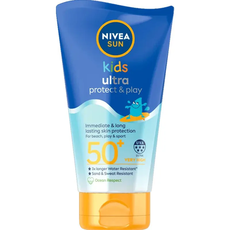 Nivea Sun Kids Ultra Protect & Play Spf50+ Cream Παιδική Αντηλιακή Κρέμα Προσώπου Σώματος Πολύ Υψηλής Προστασίας & Δράση Μακράς Διάρκειας 150ml