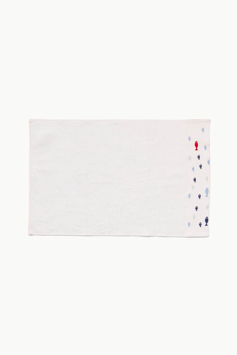 Coincasa πετσέτα προσώπου με κέντημα 50 x 100 cm - 006815679 Λευκό