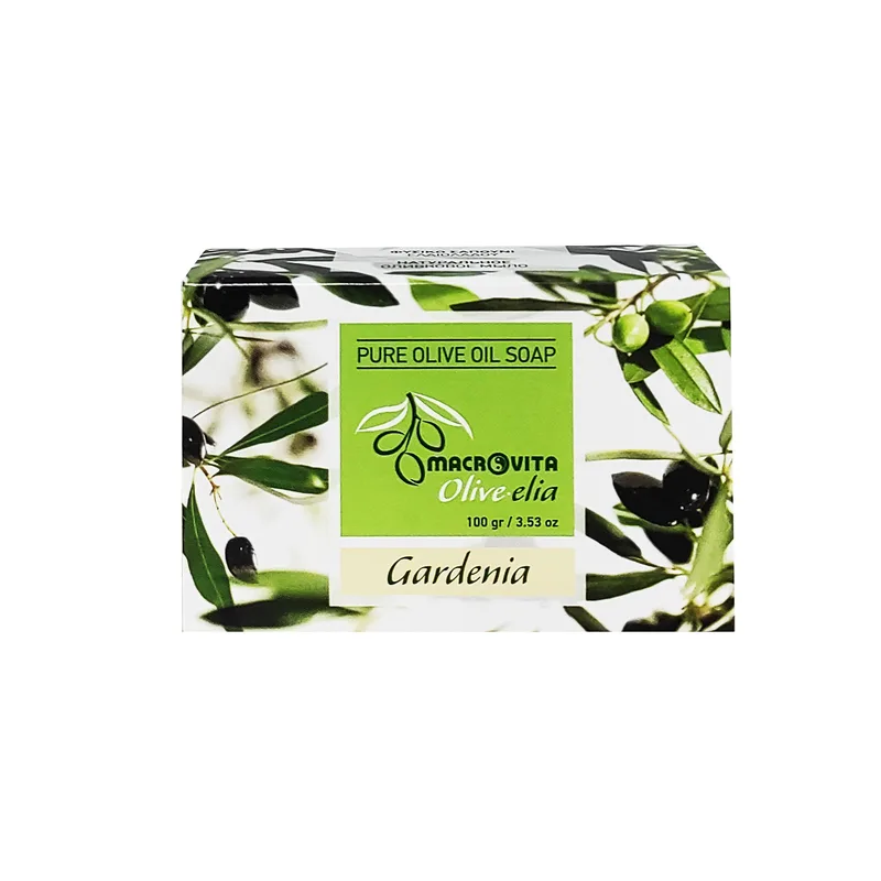 Macrovita Pure Oilve Oil Soap Σαπούνι Ελιάς σε Πλάκα 100g - Γαρδένια