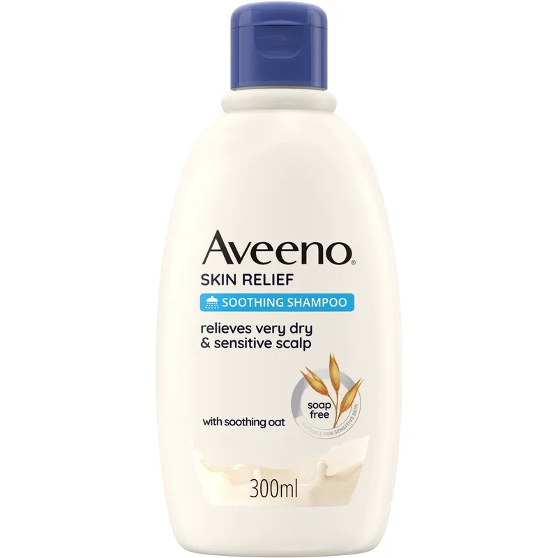 Aveeno Skin Relief Soothing Shampoo Καταπραϋντικό Σαμπουάν Χωρίς Σάπωνες για Πολύ Ξηρό & Ευαίσθητο Τριχωτό 300ml