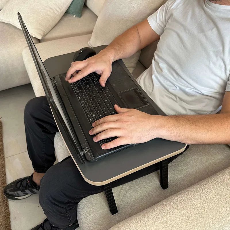 Βοηθητικό Τραπέζι Laptop Milton - Anthracite 524Ads1702 60x24x34 cm