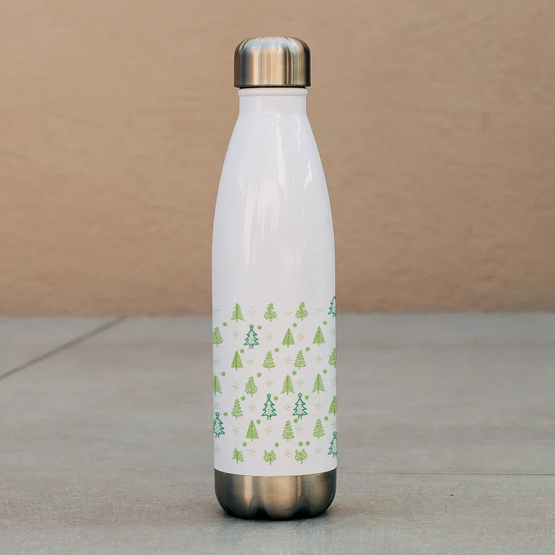 Xmas Tree Pattern - Μπουκάλι Θερμός 500ml