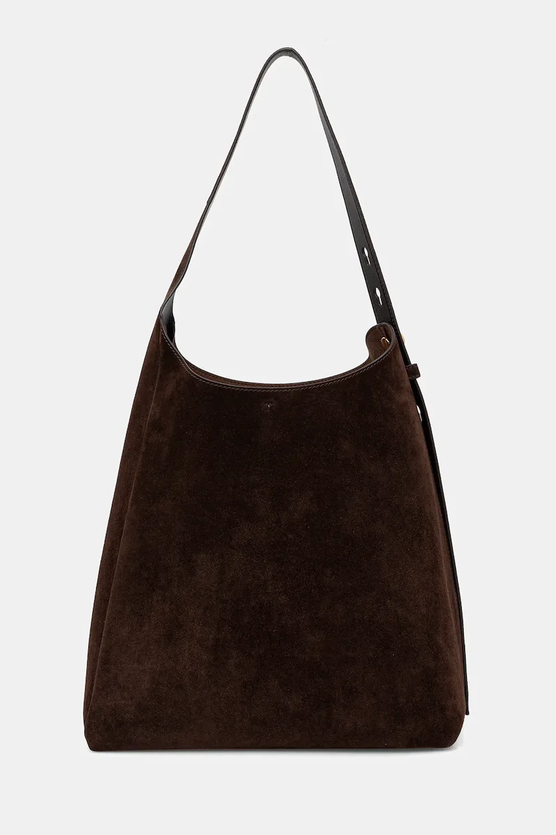 Τσάντα σουέτ Tory Burch Romy Suede Hobo Bag Romy