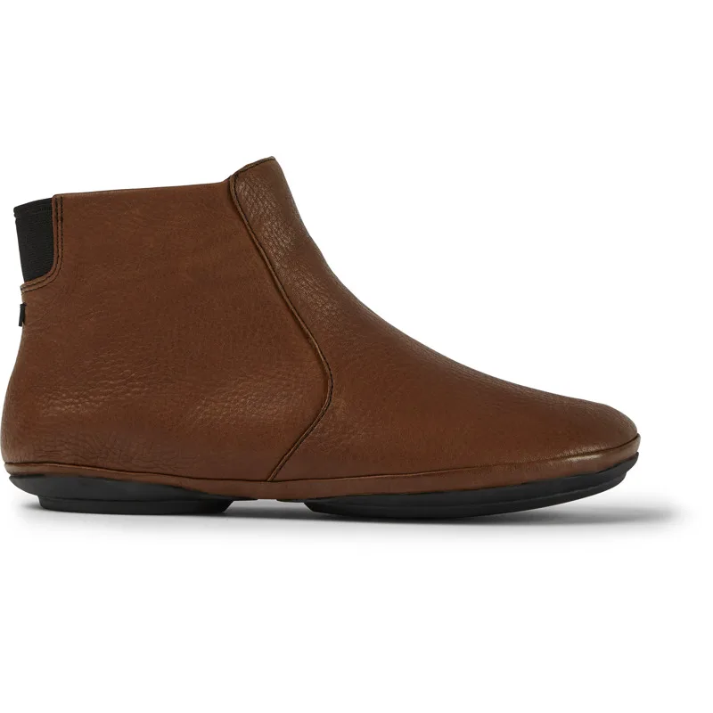 CAMPER Right - Μποτάκια Για Γυναικεία - Καφέ, Μέγεθος 38, Smooth leather