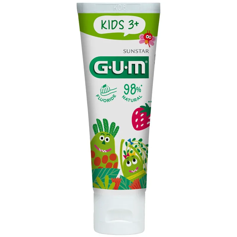 Gum Kids 3+ Toothpaste Πολύ Ήπια Παιδική Οδοντόκρεμα για Παιδιά Άνω των 3 Ετών 50ml