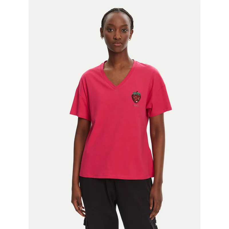 Liu Jo T-Shirt WA5366 JS904 Ροζ Regular Fit