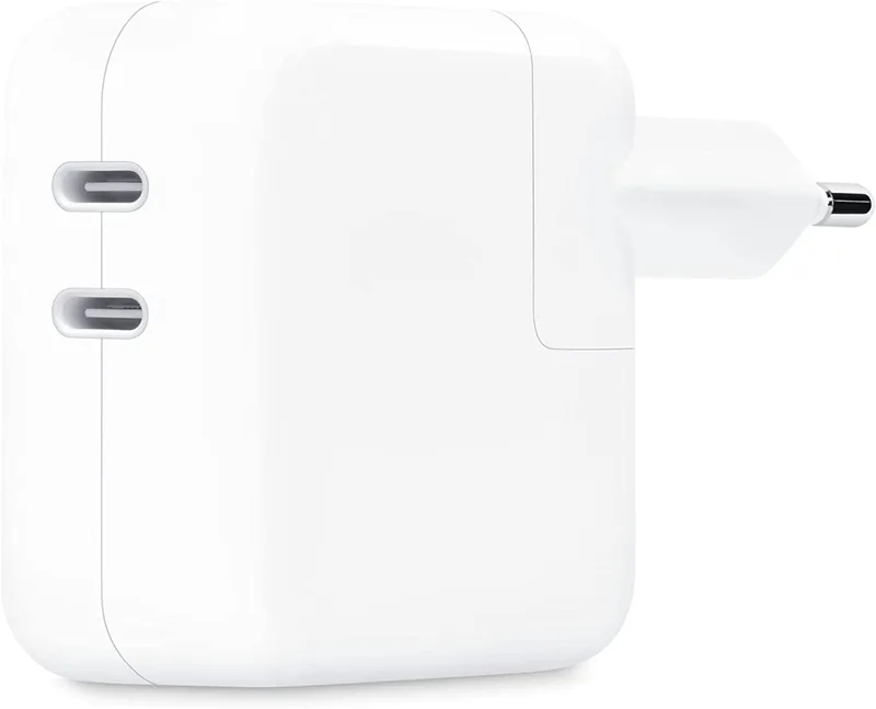 Apple Caricatore 35W DoppiaUSB-C iPhone iPad Watch MW2K3ZM/A