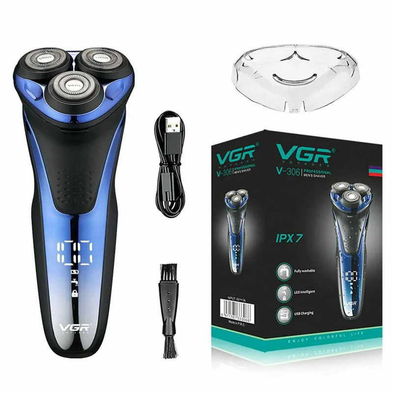 VGR V-306 Ξυριστική Μηχανή Προσώπου Επαναφορτιζόμενη