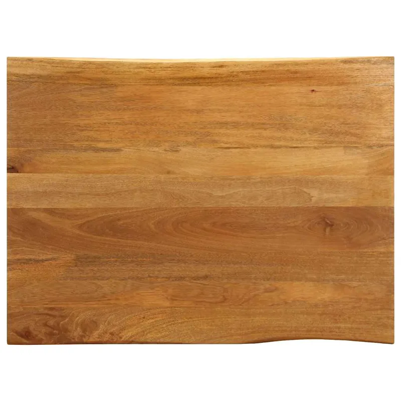 vidaXL Επιφάνεια Τραπεζιού 100x80x3,8 εκ. Live Edge Μασίφ Ξύλο Μάνγκο