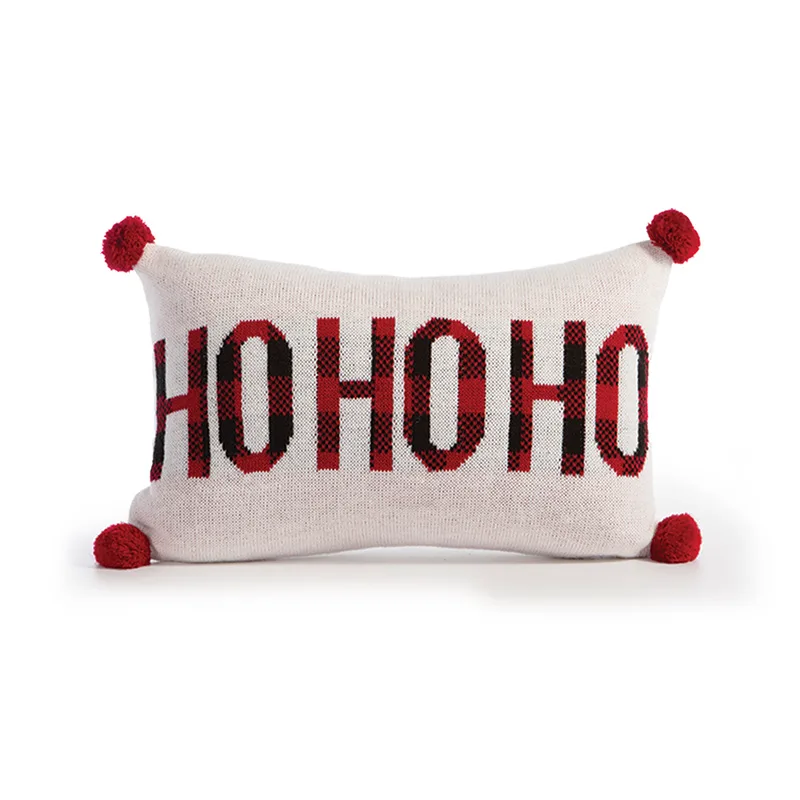 Διακοσμητική Μαξιλαροθήκη 30X50 Nef Nef Ho Ho Ho White/Red (30x50)