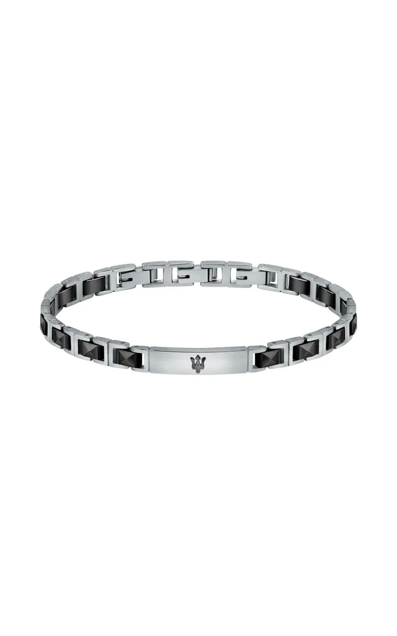 MASERATI CERAMIC JM420ATI06 Δίχρωμο Ανδρικό Βραχιόλι