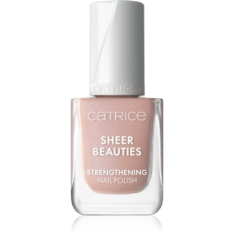 Catrice Sheer Beauties Strengthening Nail Polish δυναμωτικό βερνίκι νυχιών απόχρωση 060 Nudie Beautie 10.5 ml