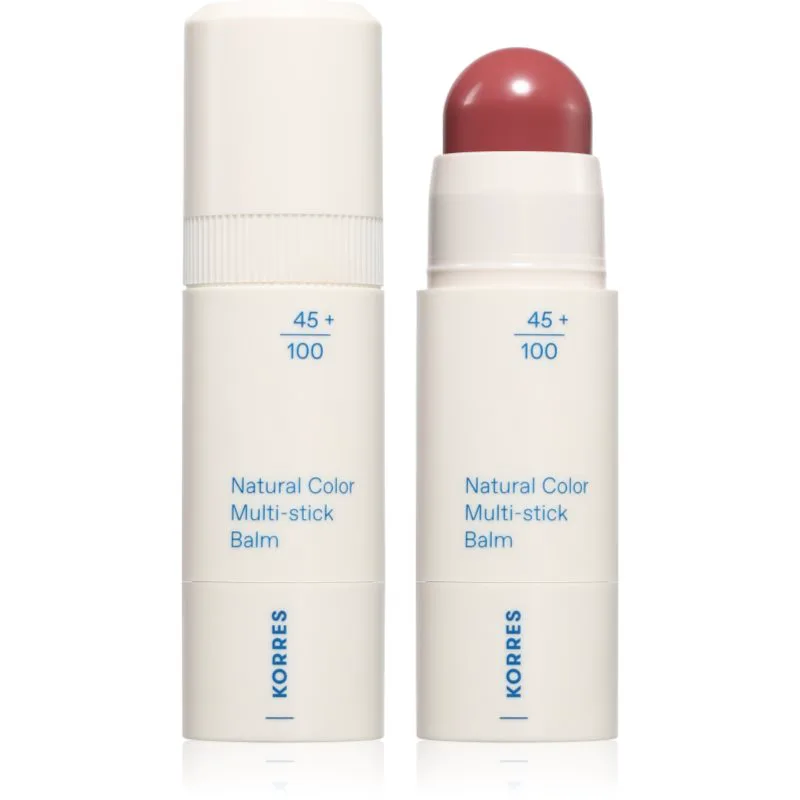 Korres Natural Color Multi-Stick Balm πολυλειτουργικά καλλυντικά για χείλη και μάγουλα απόχρωση Vintage Rose 4.5 γρ
