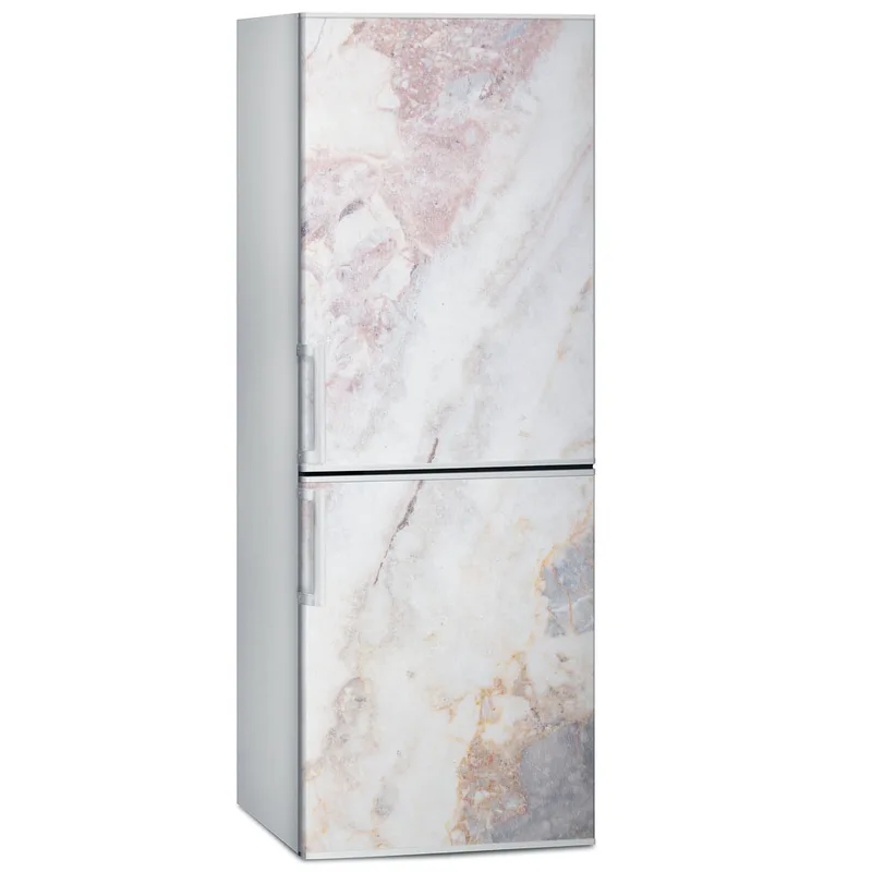 Αυτοκόλλητο ψυγείου WHITE AND PINK MARBLE