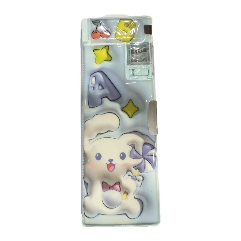 Κασετίνα Vintage με ξύστρα ανάγλυφη Όψη cool bunny Cinnanoroll