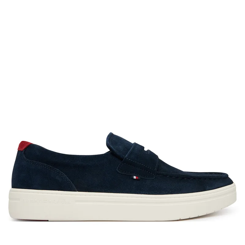 Κλειστά παπούτσια Tommy Hilfiger Modern Light Hybrid Suede Loafer FM0FM05786 Σκούρο μπλε