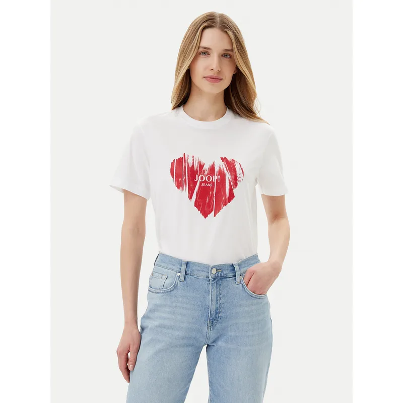 JOOP! Jeans T-Shirt Tessa 30046948 Λευκό Regular Fit