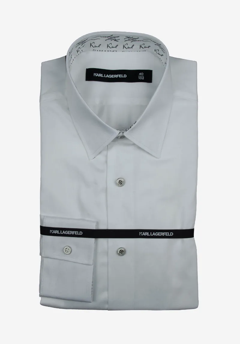 Karl Lagerfeld Πουκάμισο της σειράς Basic - 605100 553632 19 White