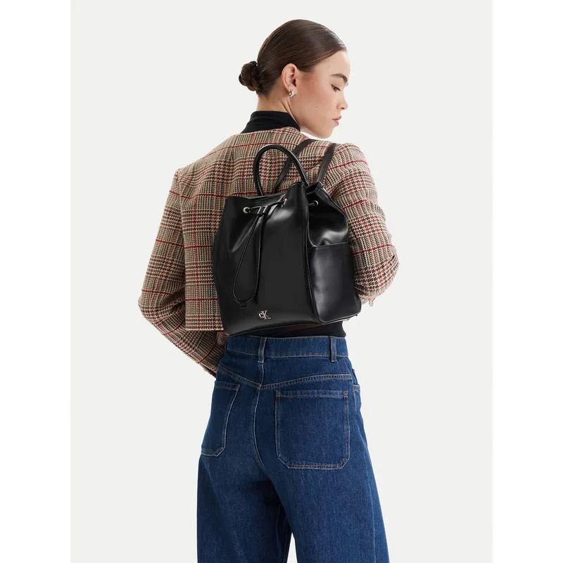 Σακίδιο Calvin Klein Ck Drawstring Backpack LV04F3329G Μαύρο