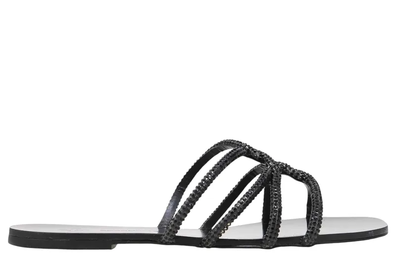 Σανδάλια Capodarte Με Διακριτικά Strass 4015437-PRETO Γυναικείο