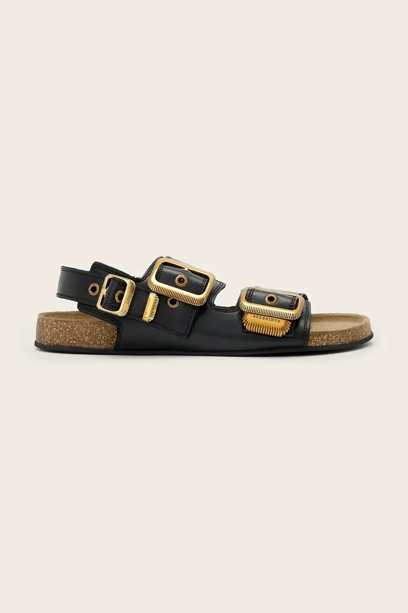 AllSaints σανδάλια με επίπεδο τακούνι Γυναικεία δερμάτινα Staffa Sandal
