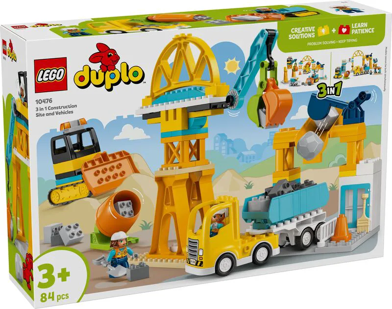 LEGO® Duplo 3in1 Construction Site And Vehicles (10476)