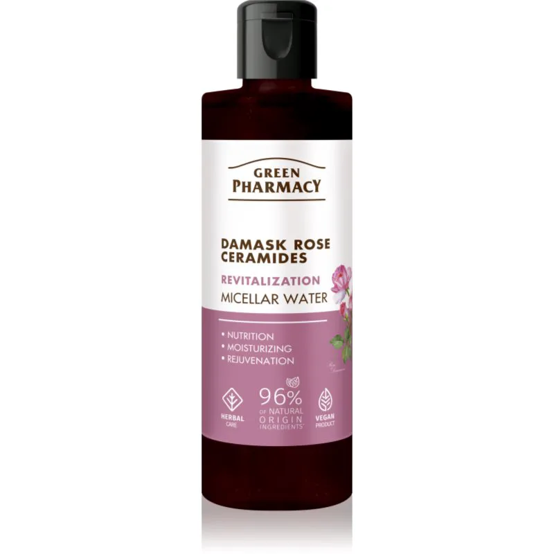 Green Pharmacy Damask Rose & Ceramides Micellar Water μικυλλιακό νερό καθαρισμού 200 ml