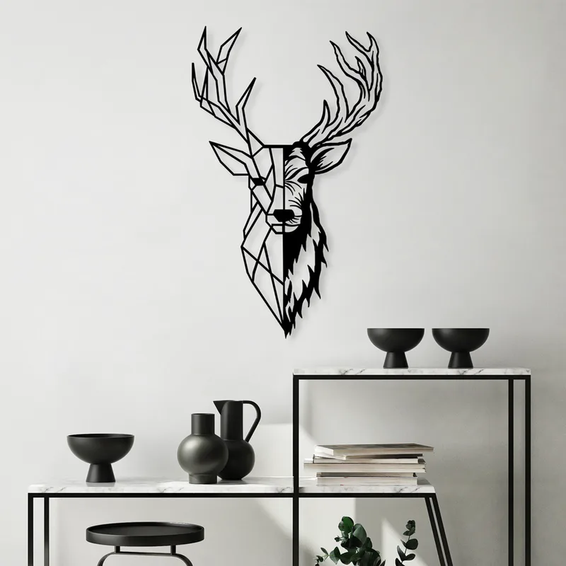 Μεταλλικό Διακοσμητικό Τοίχου Red Deer 2 891Tnl2355 42x70 cm