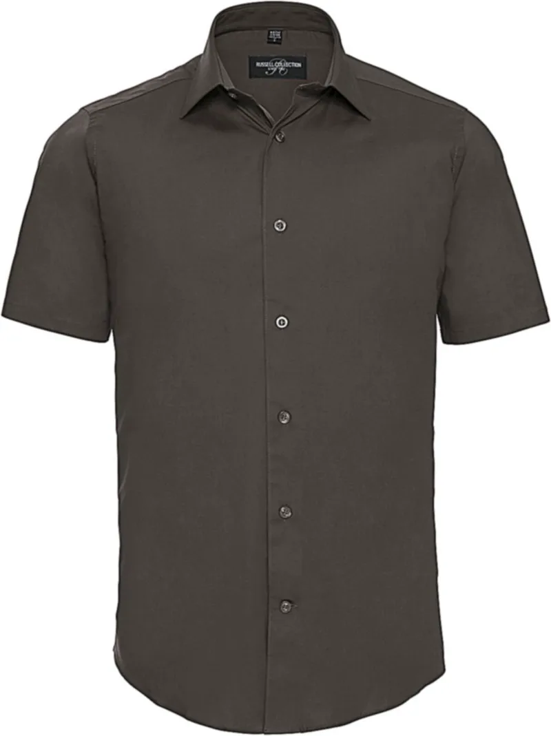 Κοντομάνικο πουκάμισο Russell R-947M-0 Chocolate