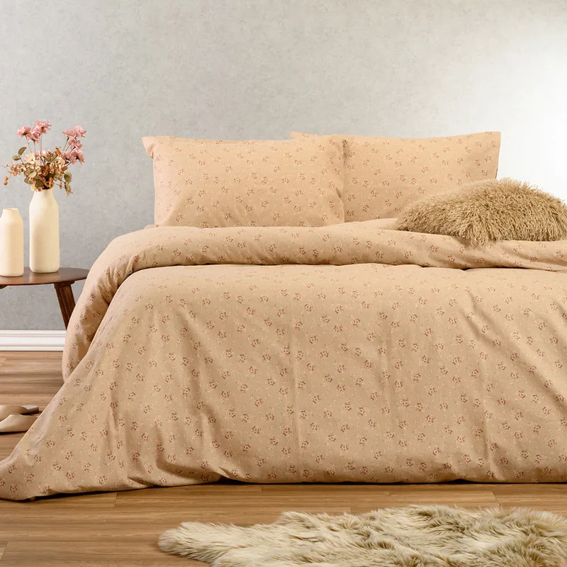 Φανελένια Παπλωματοθήκη Μονή 165x245 Melinen Winter Fay Μπεζ