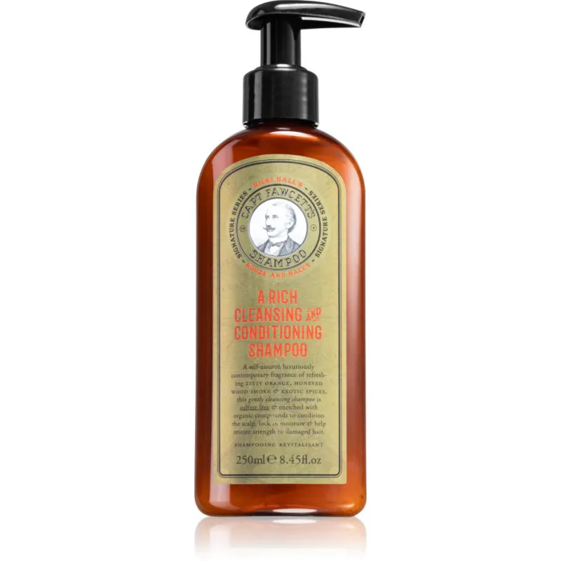 Captain Fawcett Shampoo Ricki Halls's Booze & Baccy καθαριστικό σαμπουάν για άντρες 250 ml