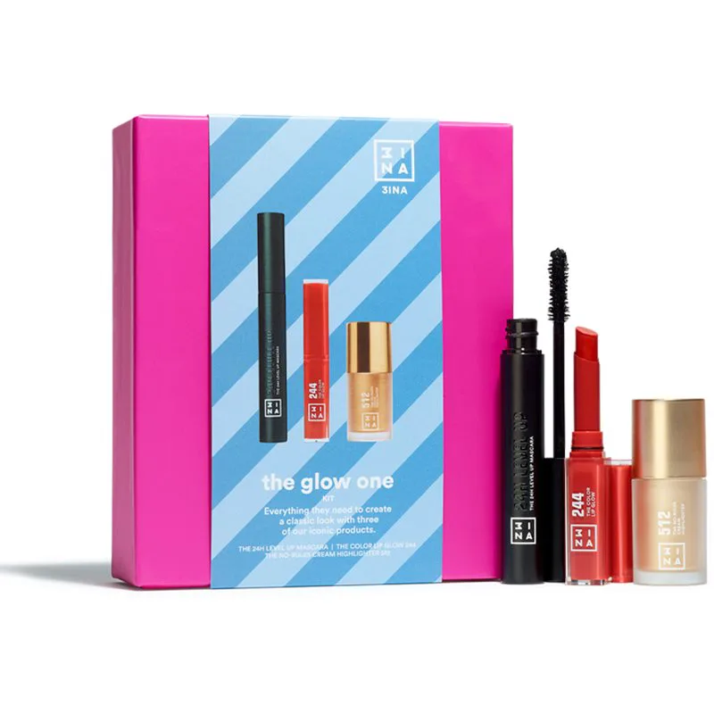 3INA Kit The Glow One σετ μακιγιάζ σε συσκευασία δώρου