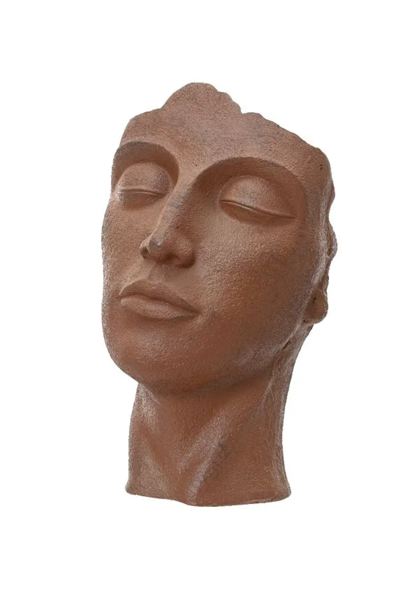Κασπω Απο Ινες Πηλου Σε Σχημα Προσωπου 25x21x38cm Μονόχρωμο Kaeming