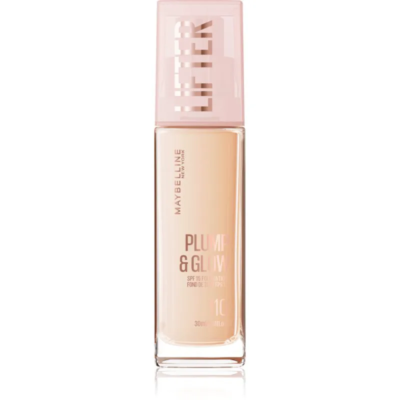 MAYBELLINE NEW YORK Lifter Plump & Glow λαμπρυντικό μεικ απ για φυσική εμφάνιση απόχρωση 110 30 ml