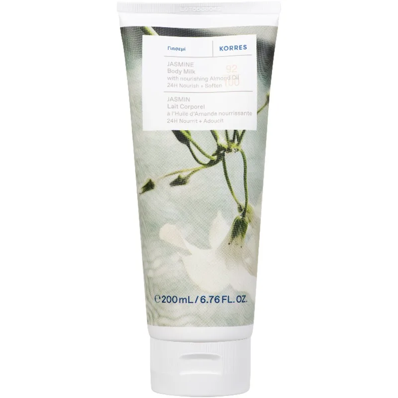 Korres Jasmine & Nourishing Almond Oil Body Milk Απαλό Γαλάκτωμα Σώματος με Φρέσκο Άρωμα από Άνθη Γιασεμιού & Αμυγδαλέλαιο 200ml