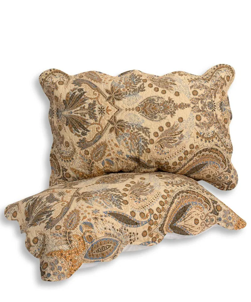 Μαξιλαροθήκη Διακόσμησης Silk Fashion Patch Λαχούρι Μπεζ 48x72