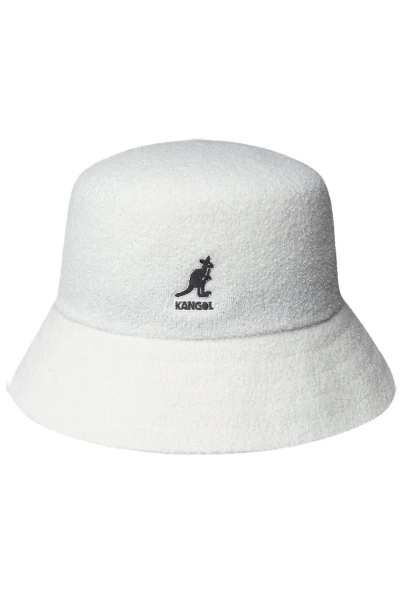 KANGOL Καπέλα Bermuda Bucket - Άσπρο-K3050ST-WHITE
